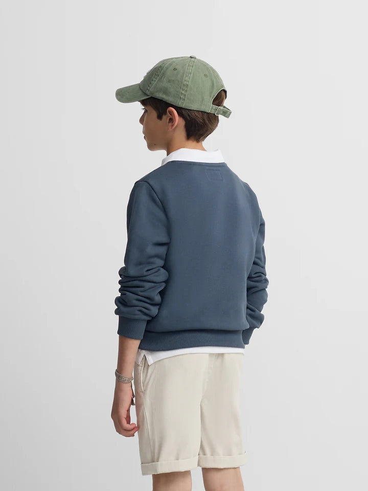 SUDADERA KIDS RAQUETA MEDIO AZUL MARINO