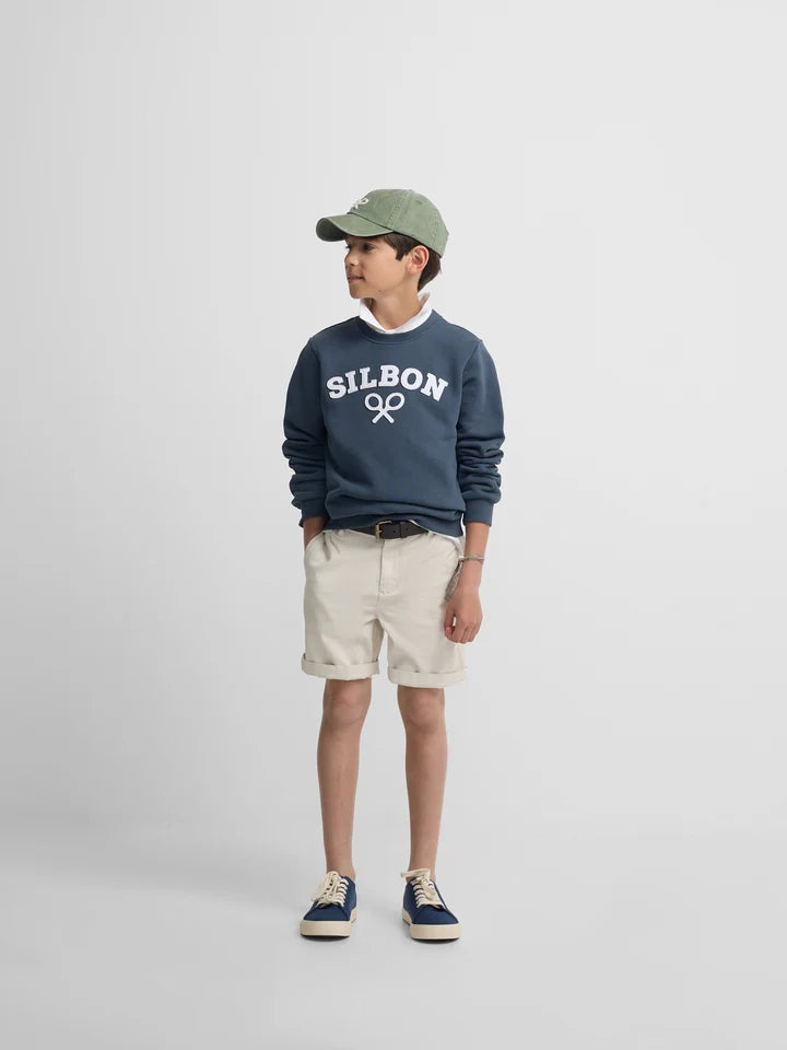 SUDADERA KIDS RAQUETA MEDIO AZUL MARINO