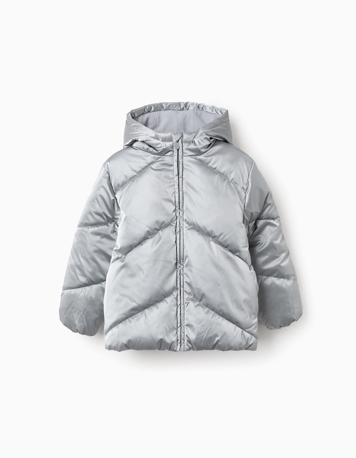 ABRIGO PARA NIÑA PLATA