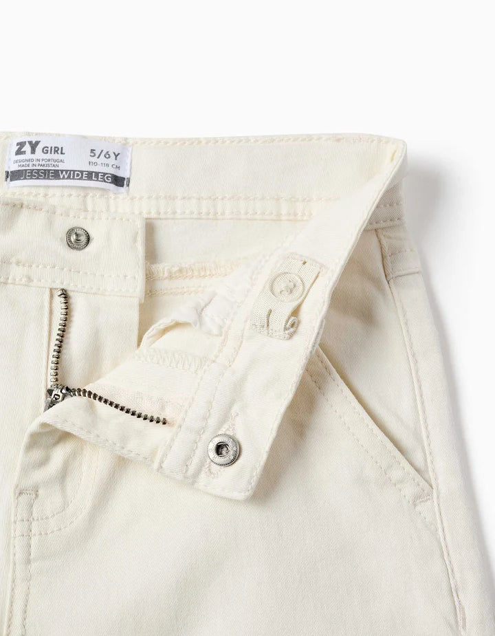 PANTALON CULOTTE NIÑA BLANCO