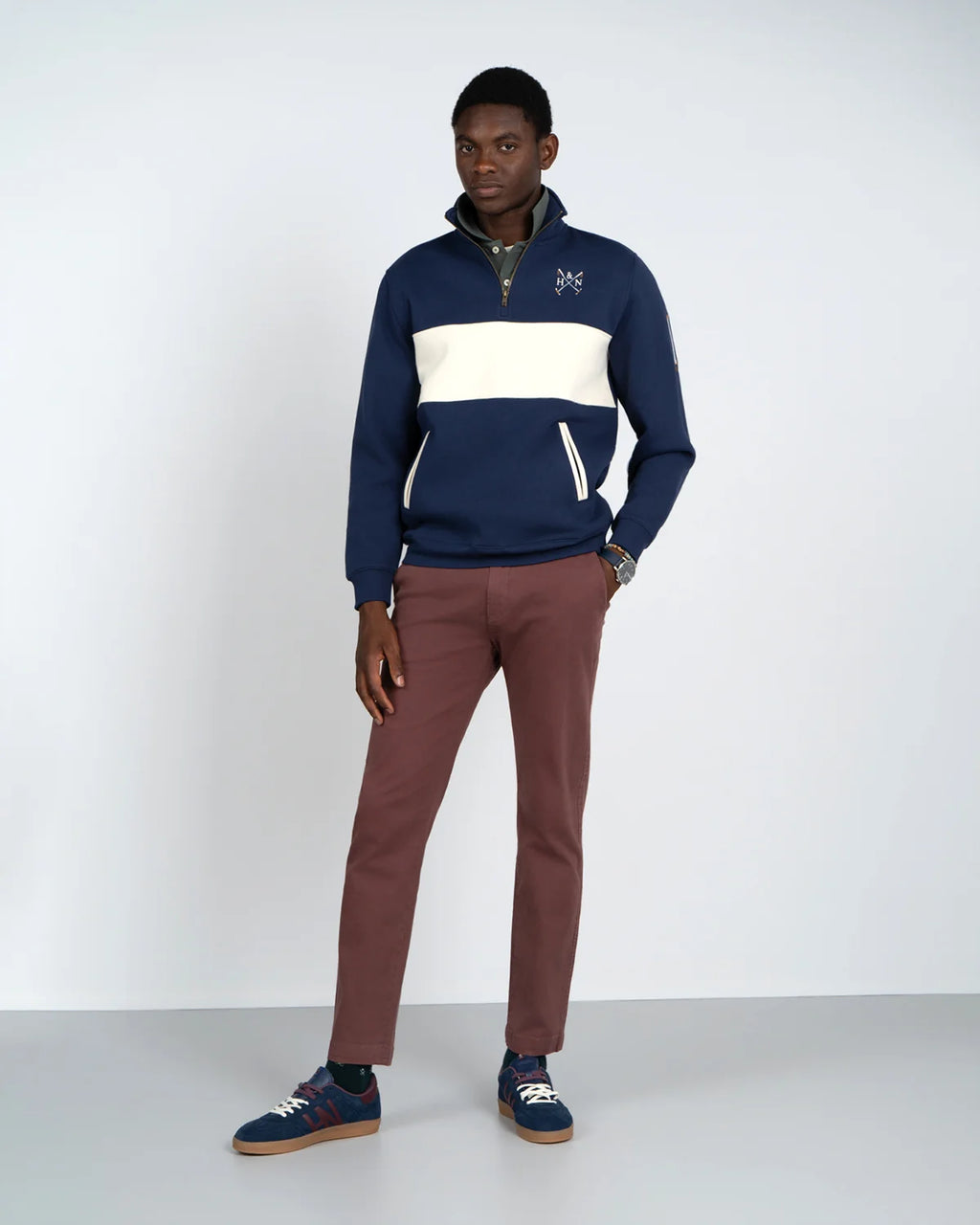SUDADERA HALF ZIPPER CHUKKER