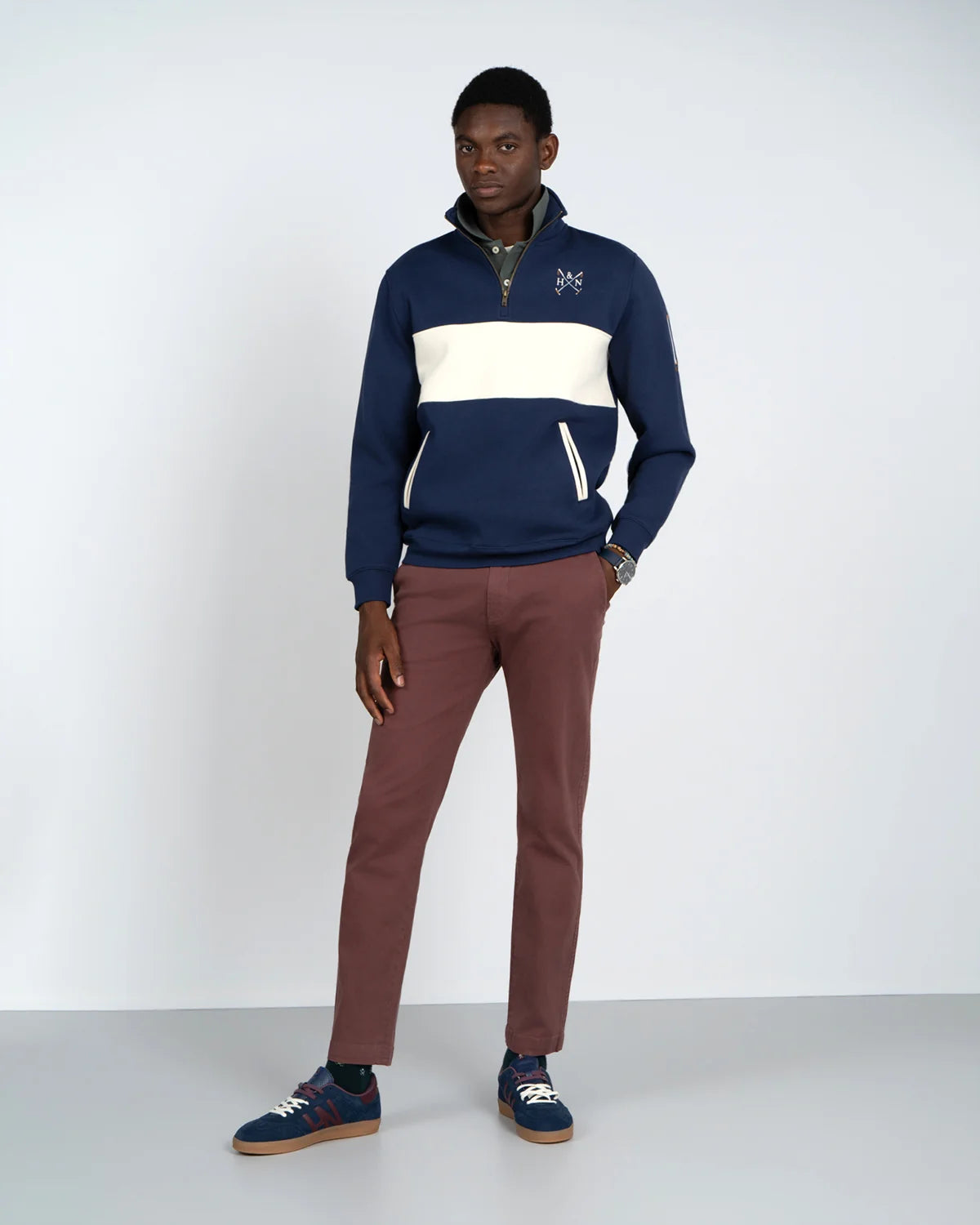 SUDADERA HALF ZIPPER CHUKKER