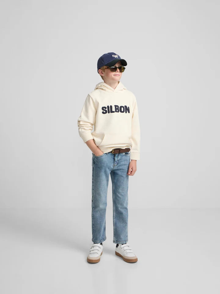 SUDADERA CAPUCHA PARCHE CONTRASTE SILBON
