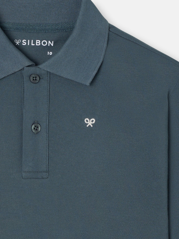 POLO PARCHE VERDE SILBON