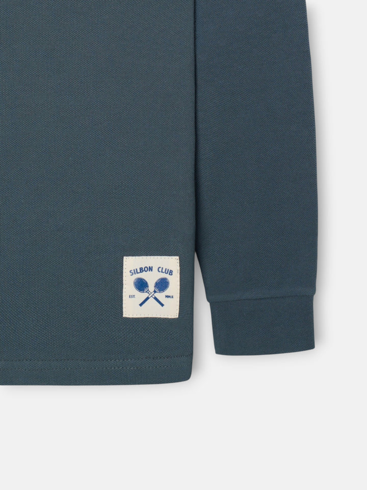POLO PARCHE VERDE SILBON
