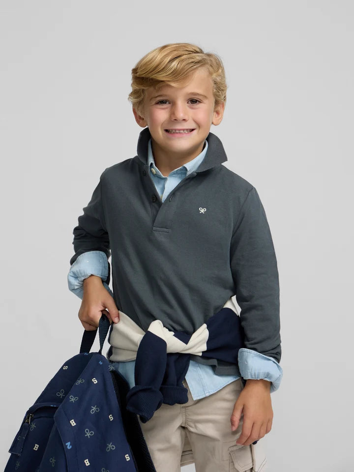 POLO PARCHE VERDE SILBON