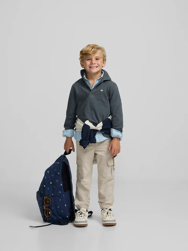 POLO PARCHE VERDE SILBON