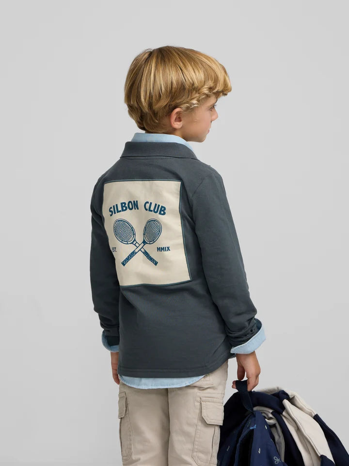 POLO PARCHE VERDE SILBON