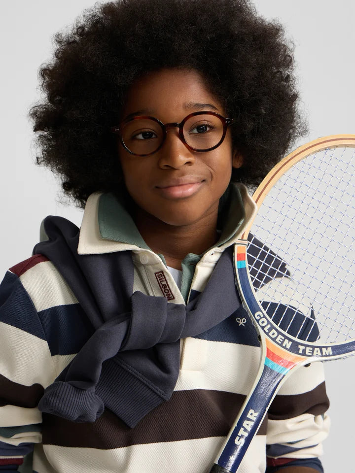 POLO RAYAS COLORES CREMA SILBON