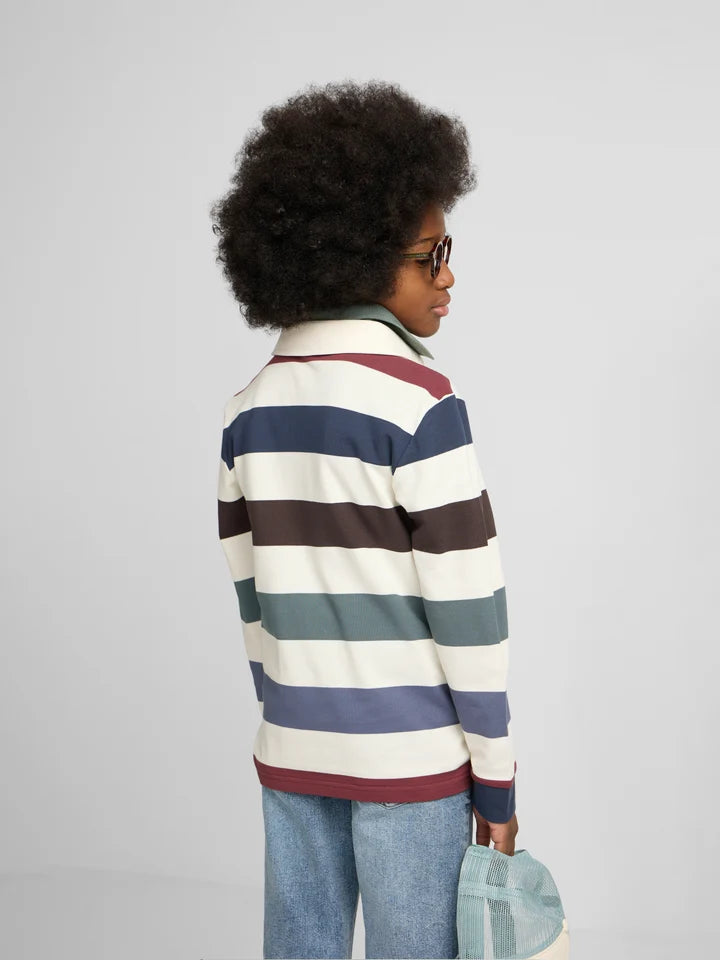 POLO RAYAS COLORES CREMA SILBON