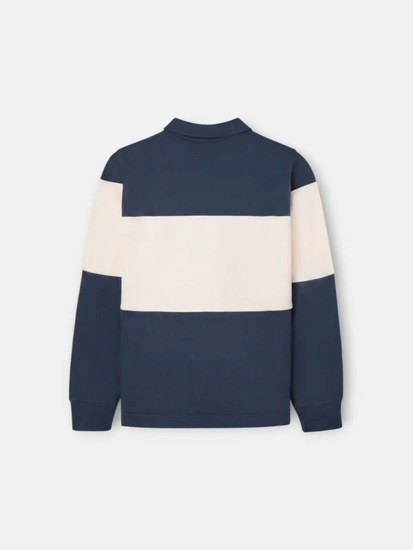SUDADERA POLO SILBON BLOQUE MARINO