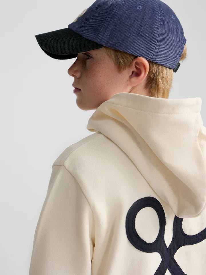 SUDADERA CAPUCHA PARCHE CONTRASTE SILBON