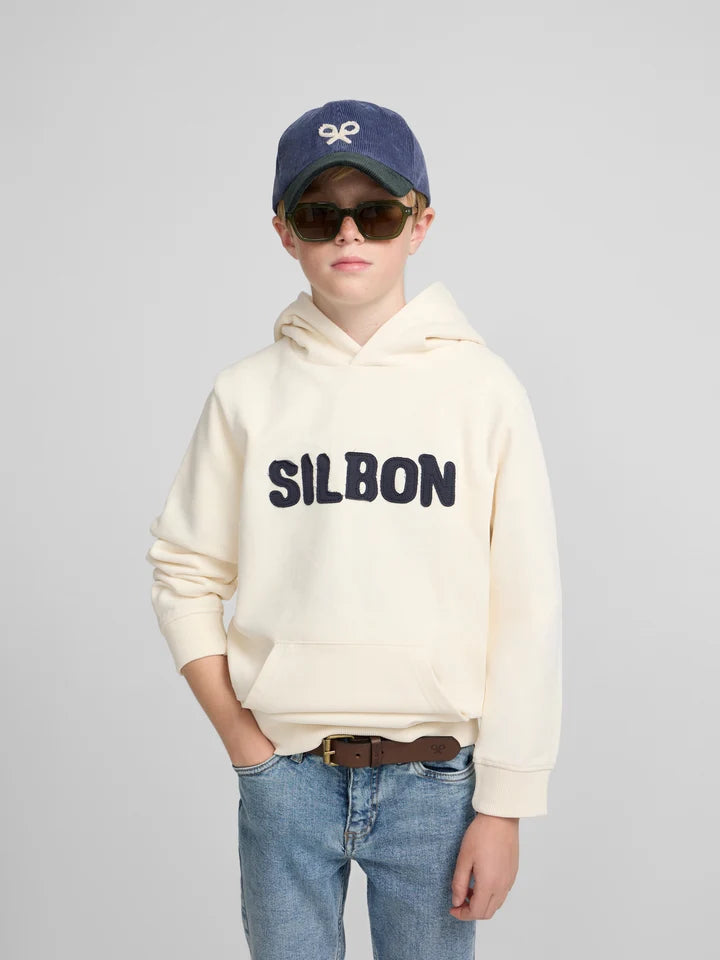 SUDADERA CAPUCHA PARCHE CONTRASTE SILBON