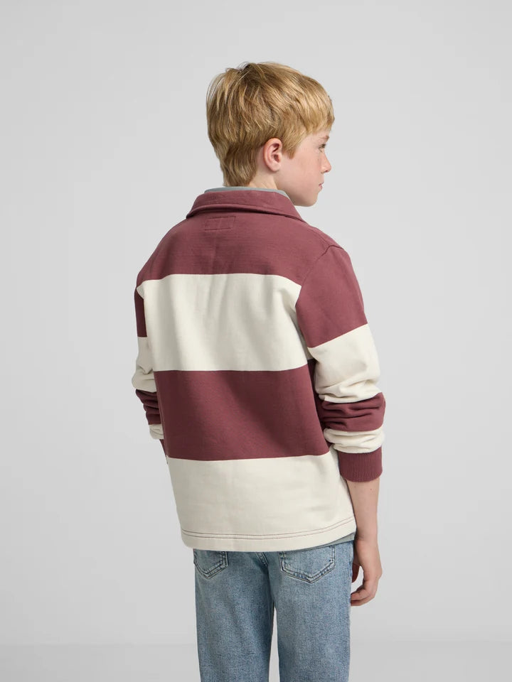 SUDADERA POLO SMILE BURDEOS