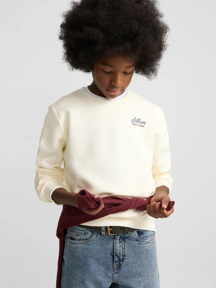 SUDADERA SCHOOL CLUB CREMA SILBON