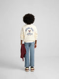 SUDADERA SCHOOL CLUB CREMA SILBON