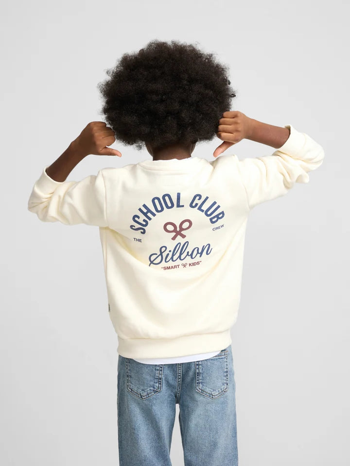 SUDADERA SCHOOL CLUB CREMA SILBON