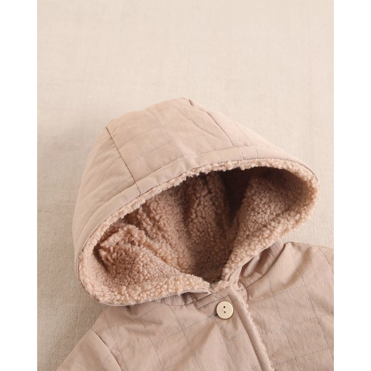ABRIGO REVERSIBLE BEBÉ BEIG