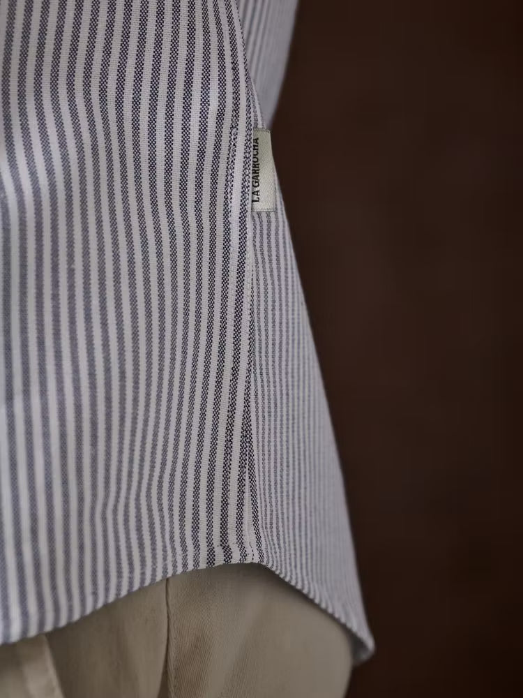CAMISA OXFORD RAYAS MARINO