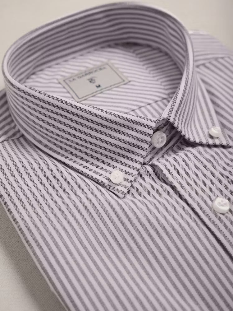 CAMISA OXFORD RAYAS MOKA
