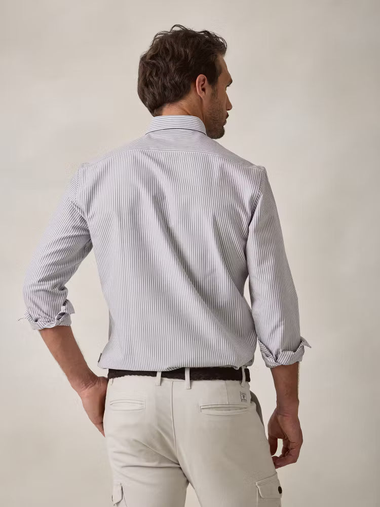 CAMISA OXFORD RAYAS MOKA