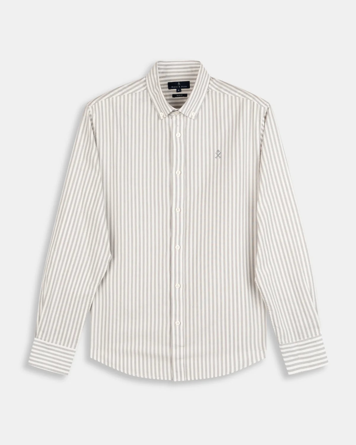 CAMISA RAYAS NORTH SEA GRIS