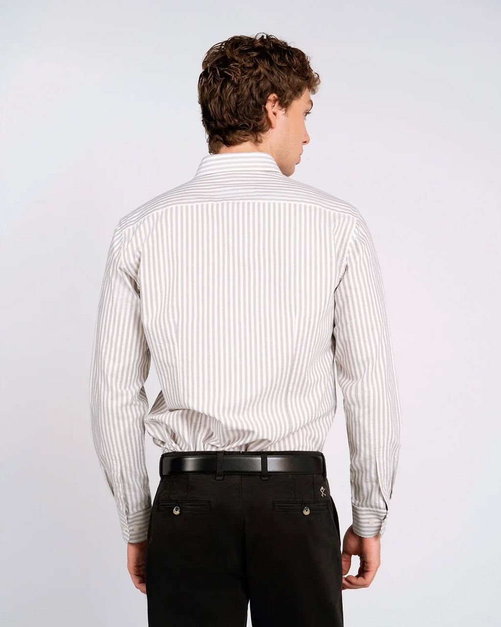 CAMISA RAYAS NORTH SEA GRIS