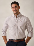 CAMISA OXFORD RAYAS TAUPE