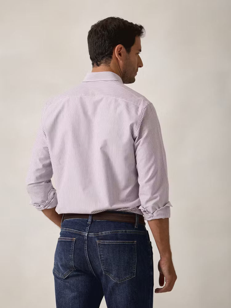 CAMISA OXFORD RAYAS TINTO