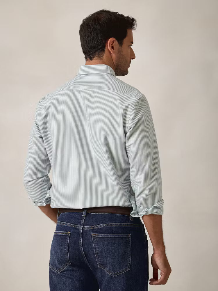 CAMISA RAYAS OXFORD RAYAS VERDE