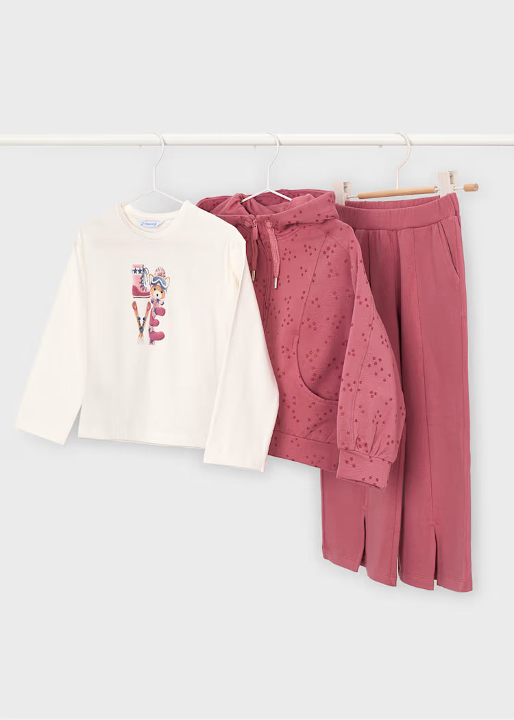 CHÁNDAL 3 PIEZAS CON CAMISETA NIÑA MAYORAL