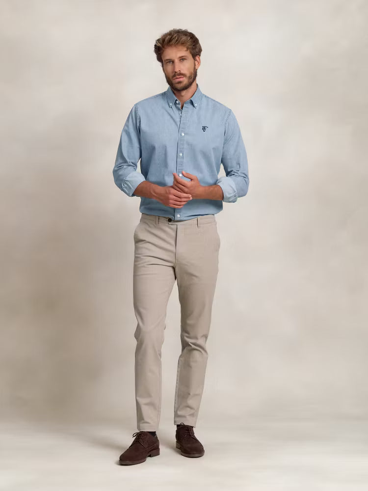 CHINOS SEMIPITILLO PIEDRA
