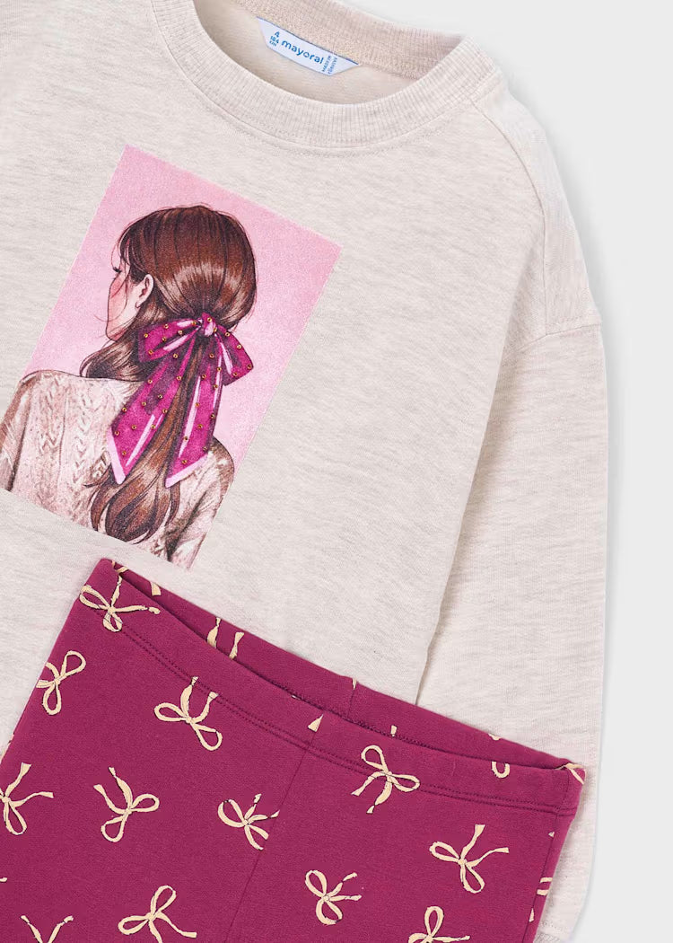 CONJUNTO LEGGINS Y SUDADERA NIÑA