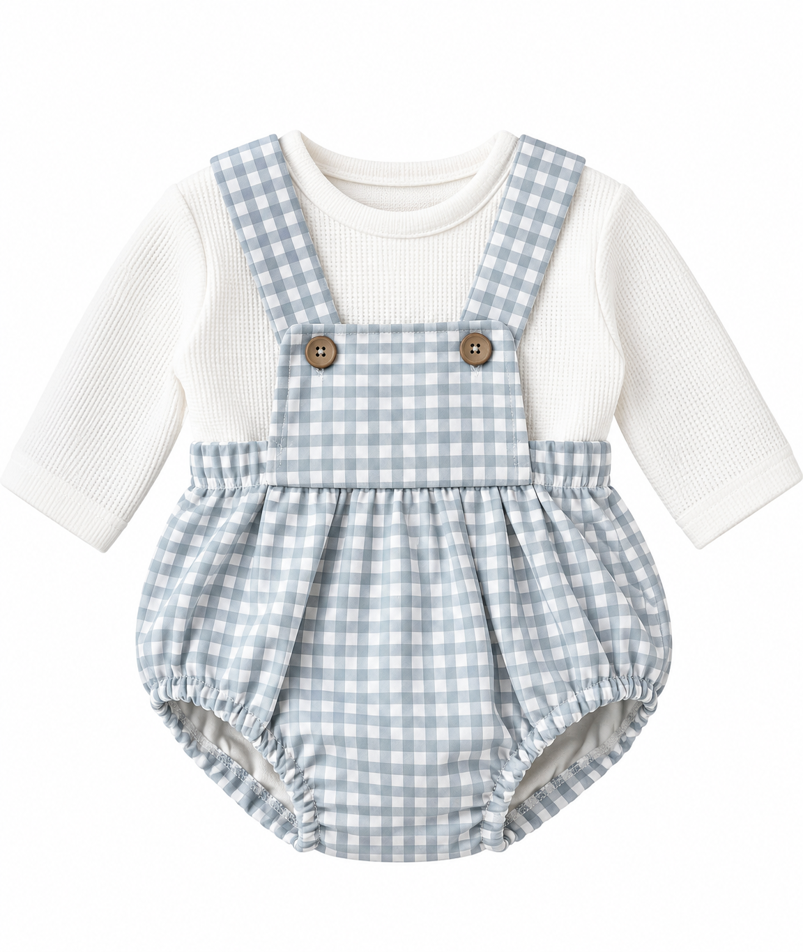 CONJUNTO PETO VICHY CELESTE