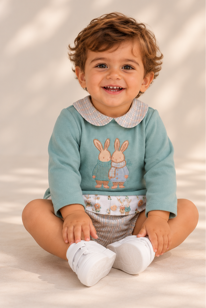 CONJUNTO NIÑO CONEJOS