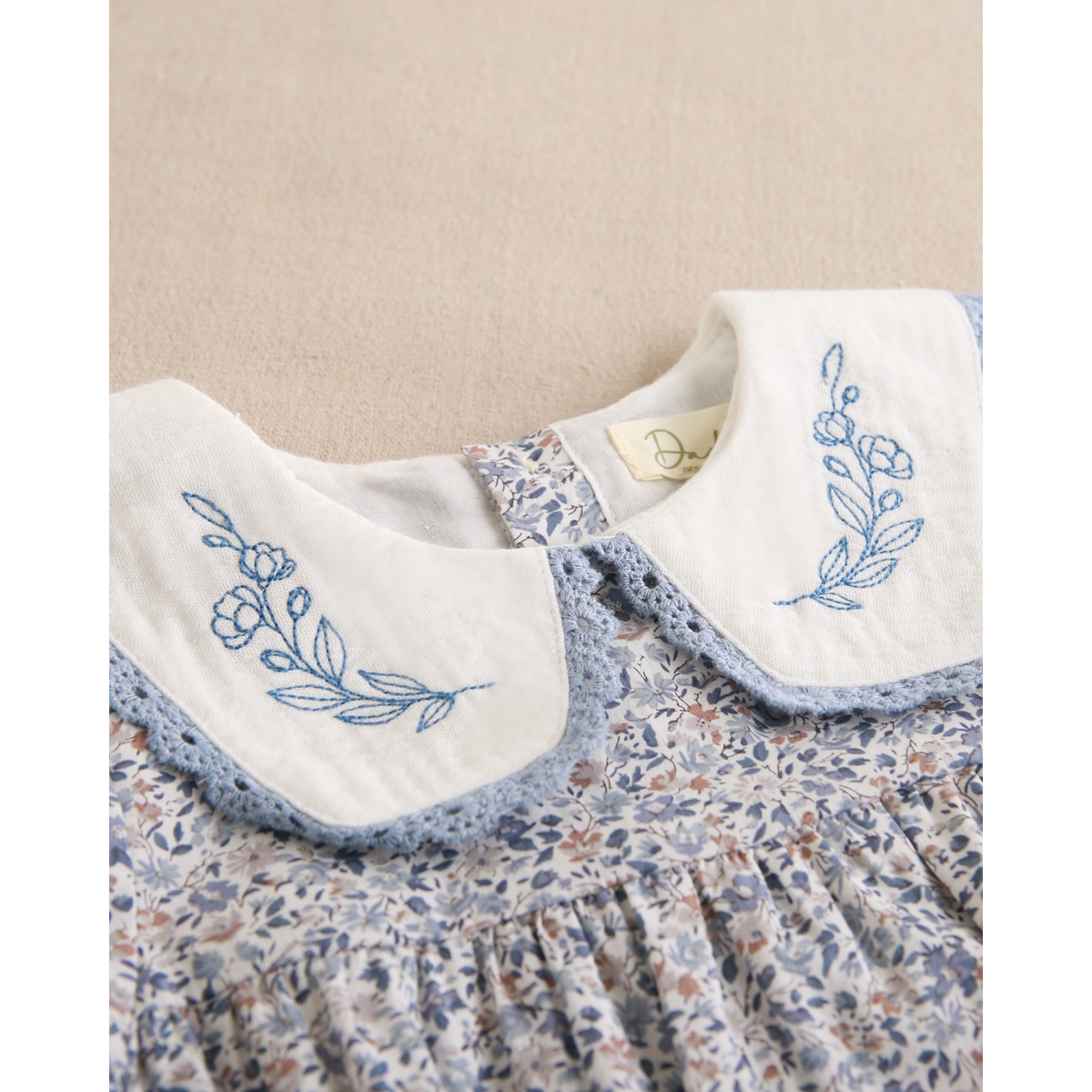 RANITA BEBÉ FLORAL AZUL