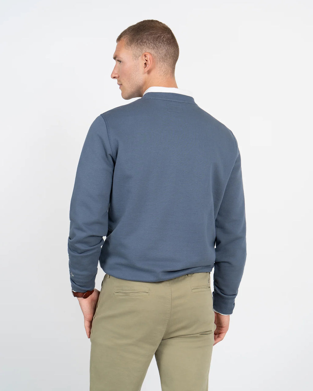 SUDADERA CREW-NECK HERITAGE AZUL
