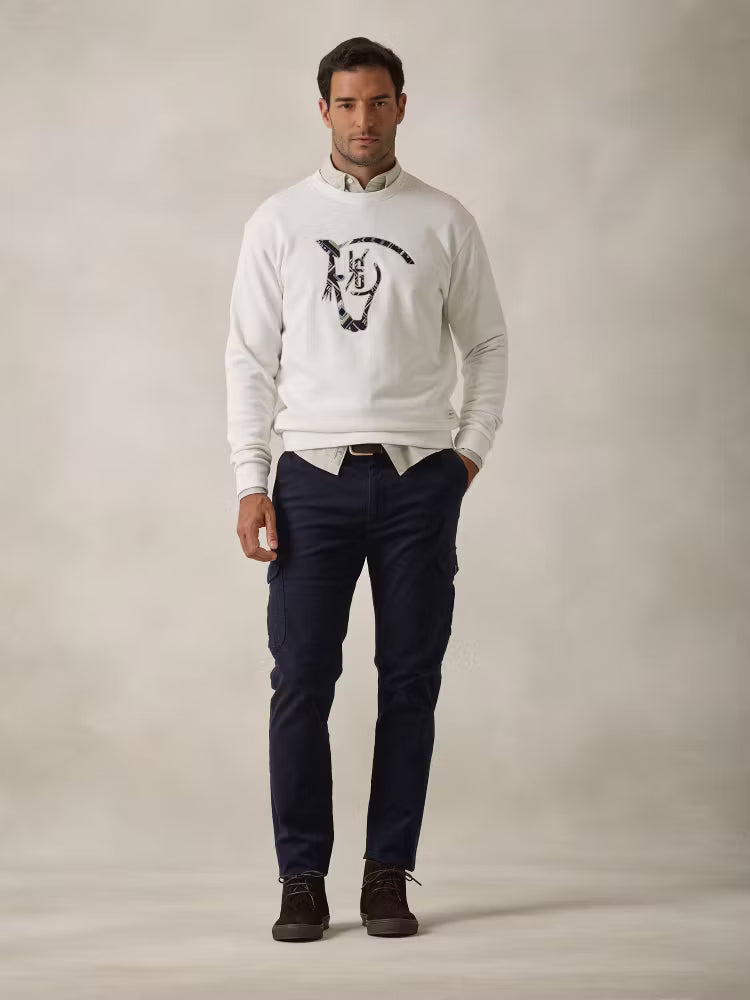 SUDADERA ÉTNICA CRUDO
