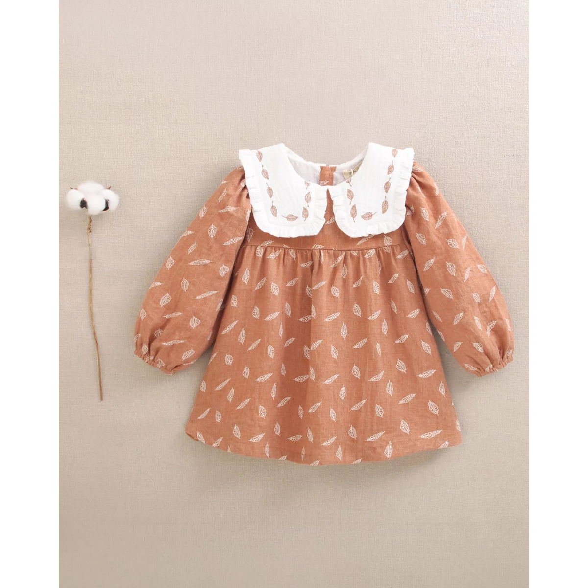VESTIDO BEBÉ NIÑA TEJA ESTAMPADO