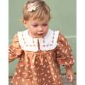 VESTIDO BEBÉ NIÑA TEJA ESTAMPADO