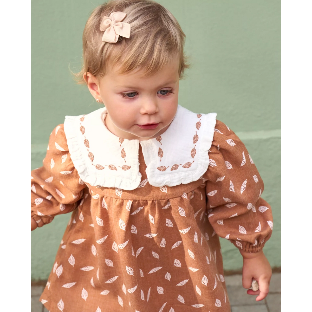 VESTIDO BEBÉ NIÑA TEJA ESTAMPADO