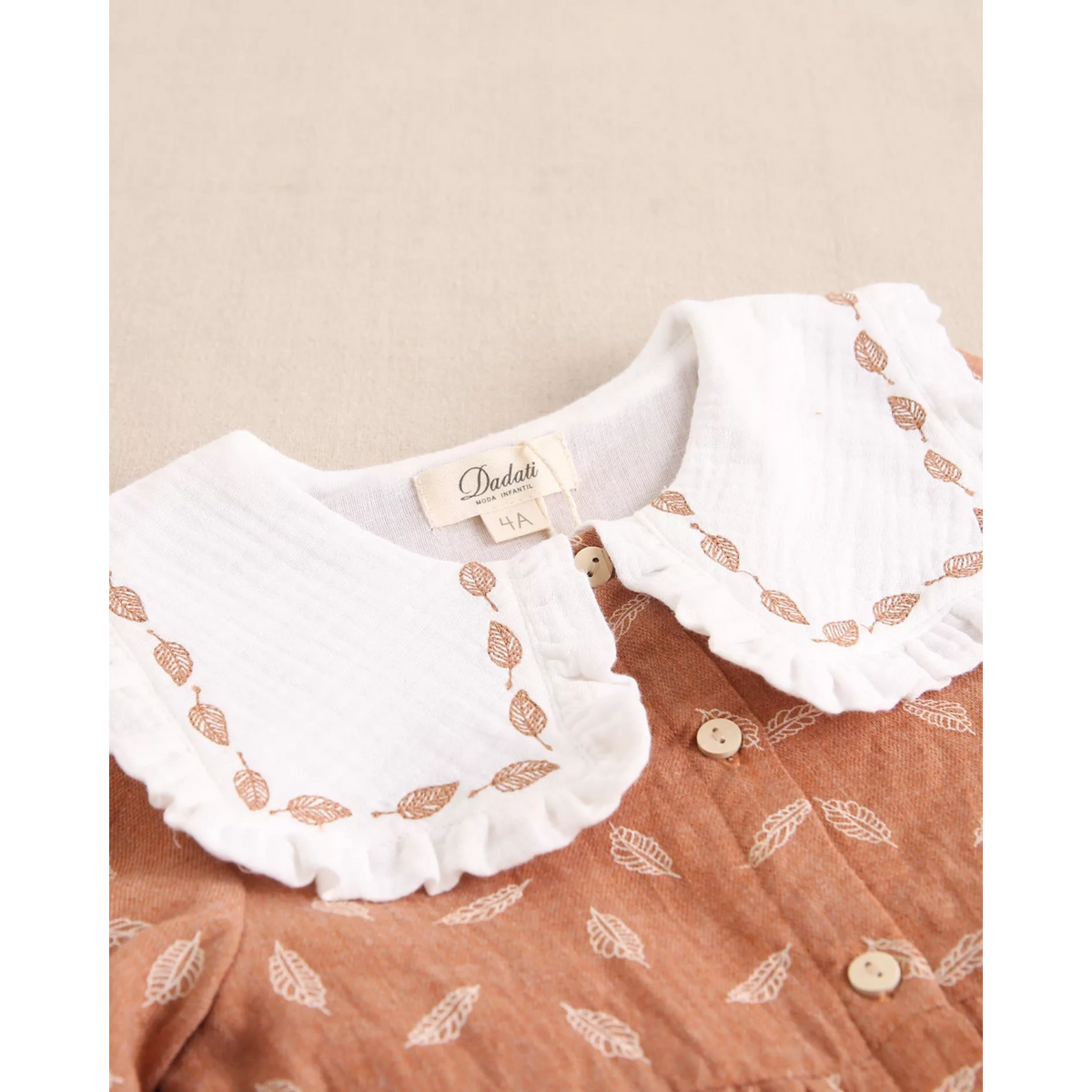 VESTIDO BEBÉ NIÑA TEJA ESTAMPADO