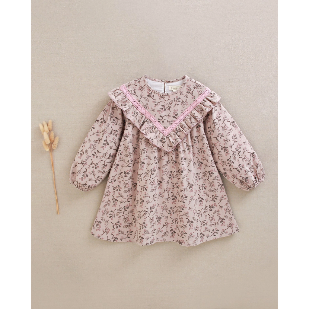 VESTIDO NIÑA ESTAMPADO FLORES
