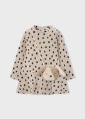 Vestido estampado bolso niña